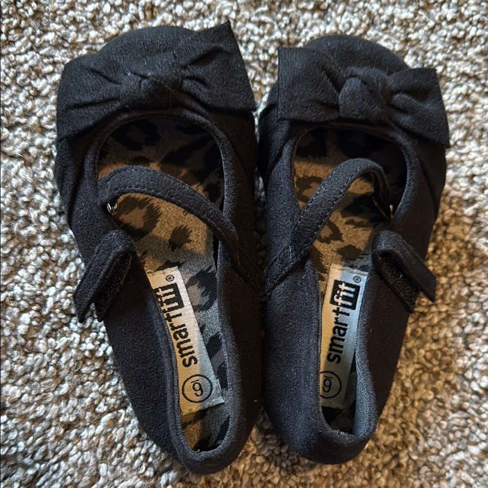 Smart Fit Black Dress Shoes for Kids